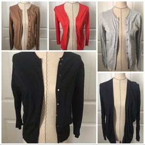 J. Crew and Loft Cardigan Lot